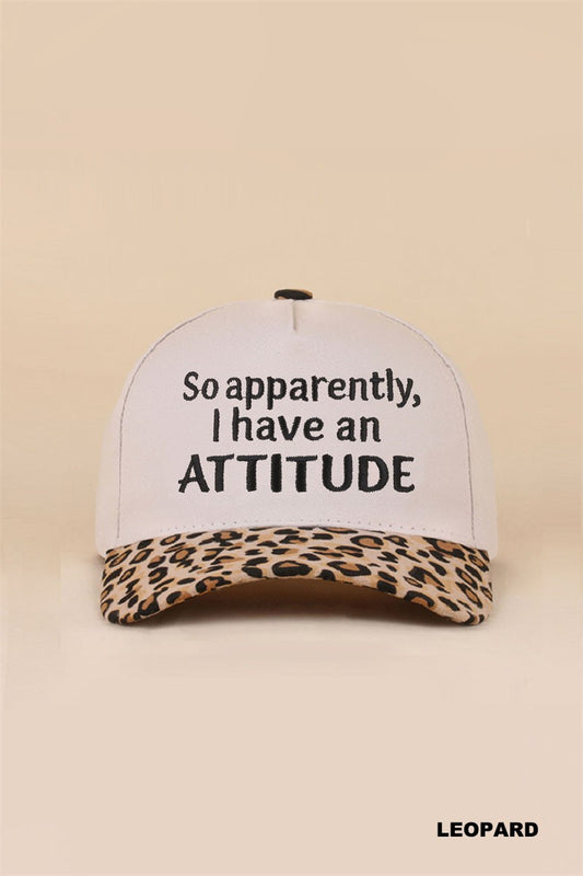 so apparently I have an attitude hat - leopard