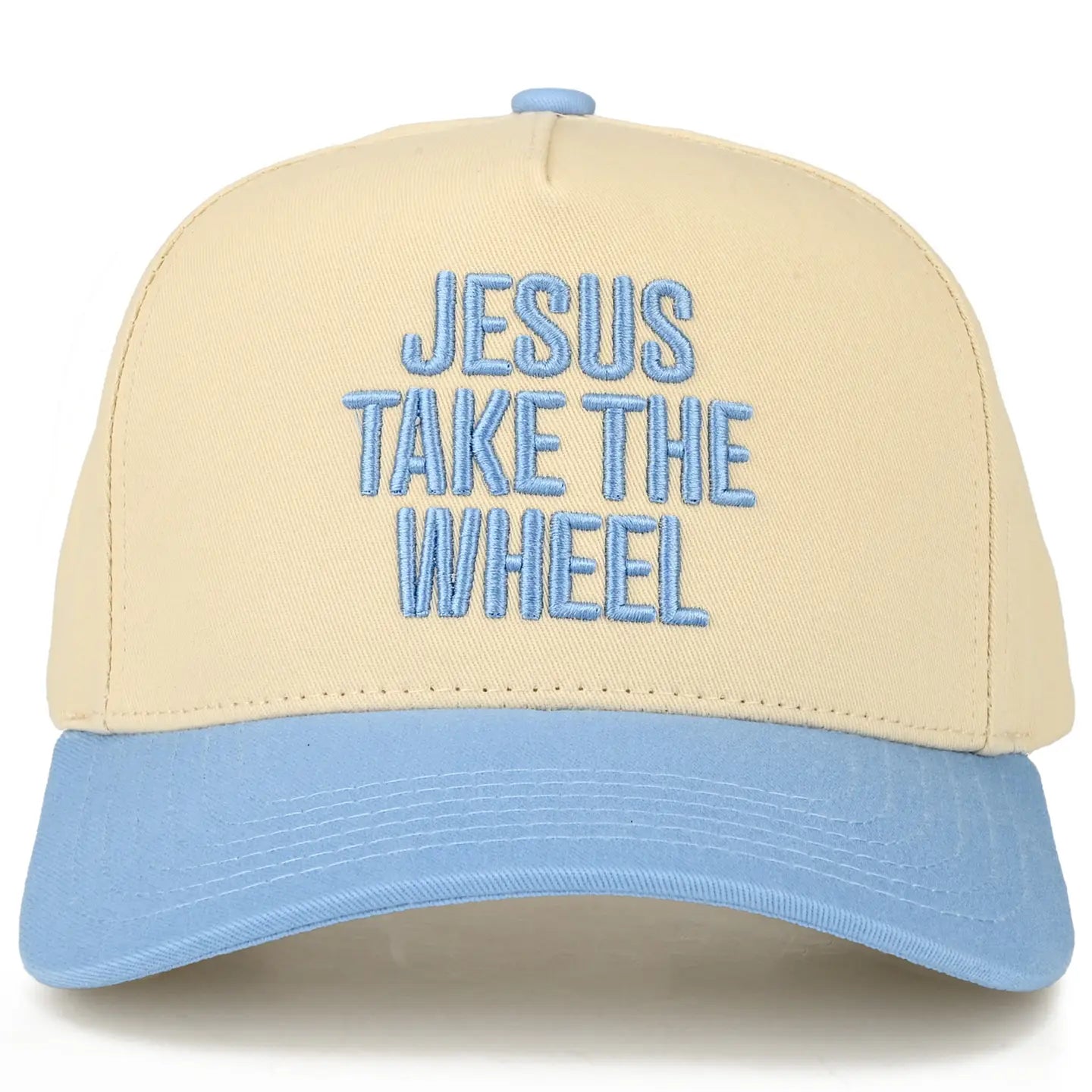 Jesus Take The Wheel Hat - Sky Blue