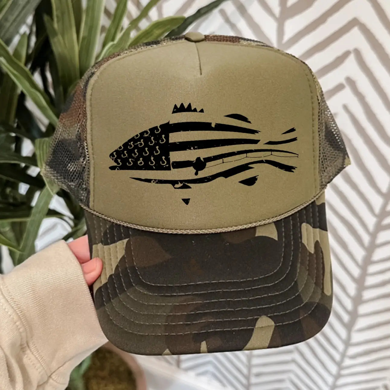 American Flag Fish Hat