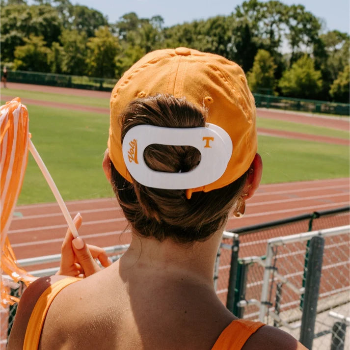 Teleties - Go Vols! Flat Round Hair Clip - Large