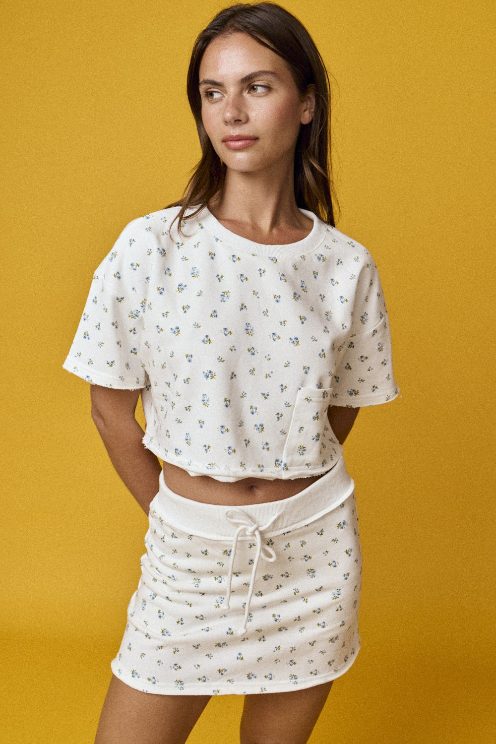 Through the Gardens Floral Skort
