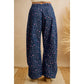 Floral Print Wide Leg Pants