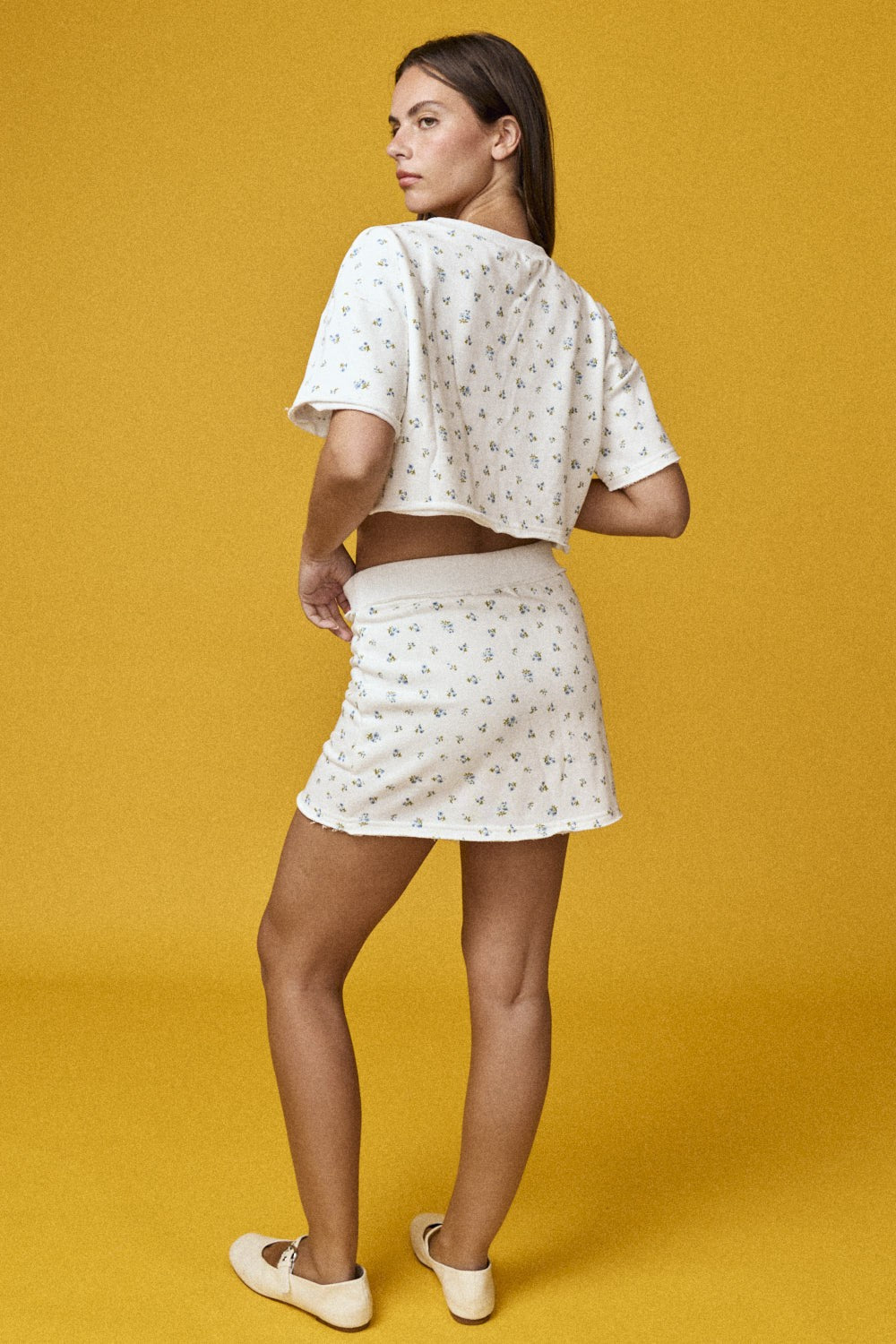 Through the Gardens Floral Skort