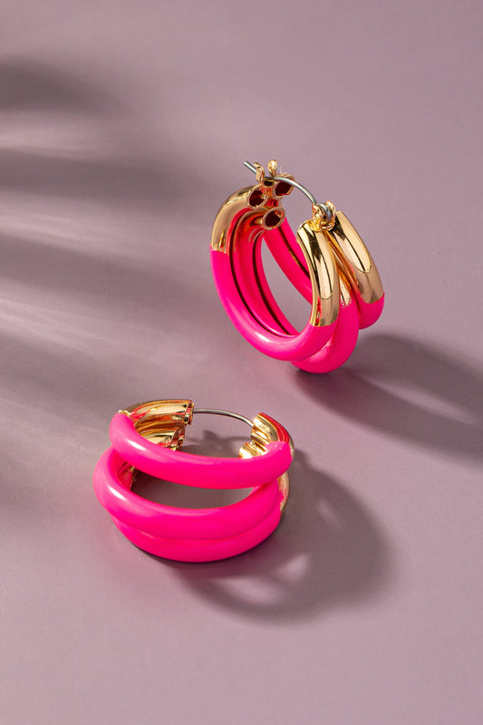 Triple Layered Hoops