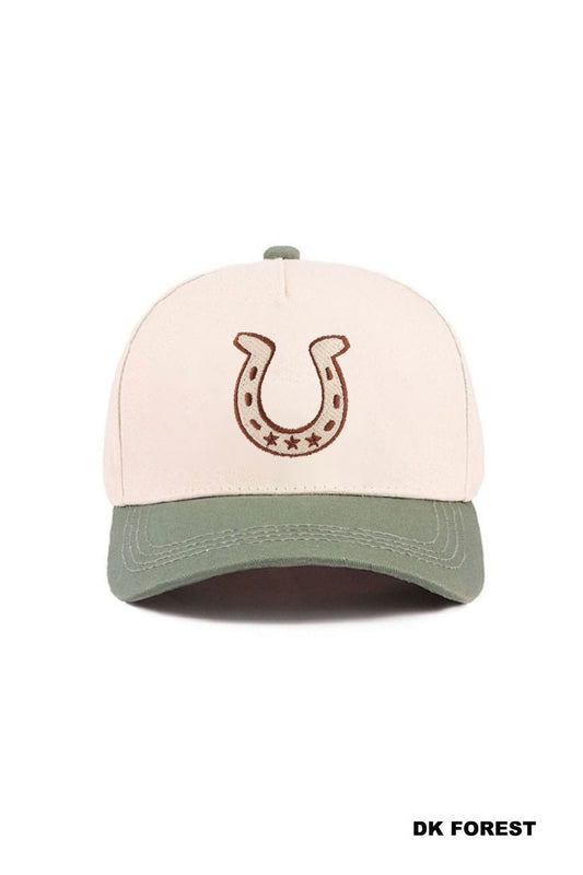 horseshoe hat - green