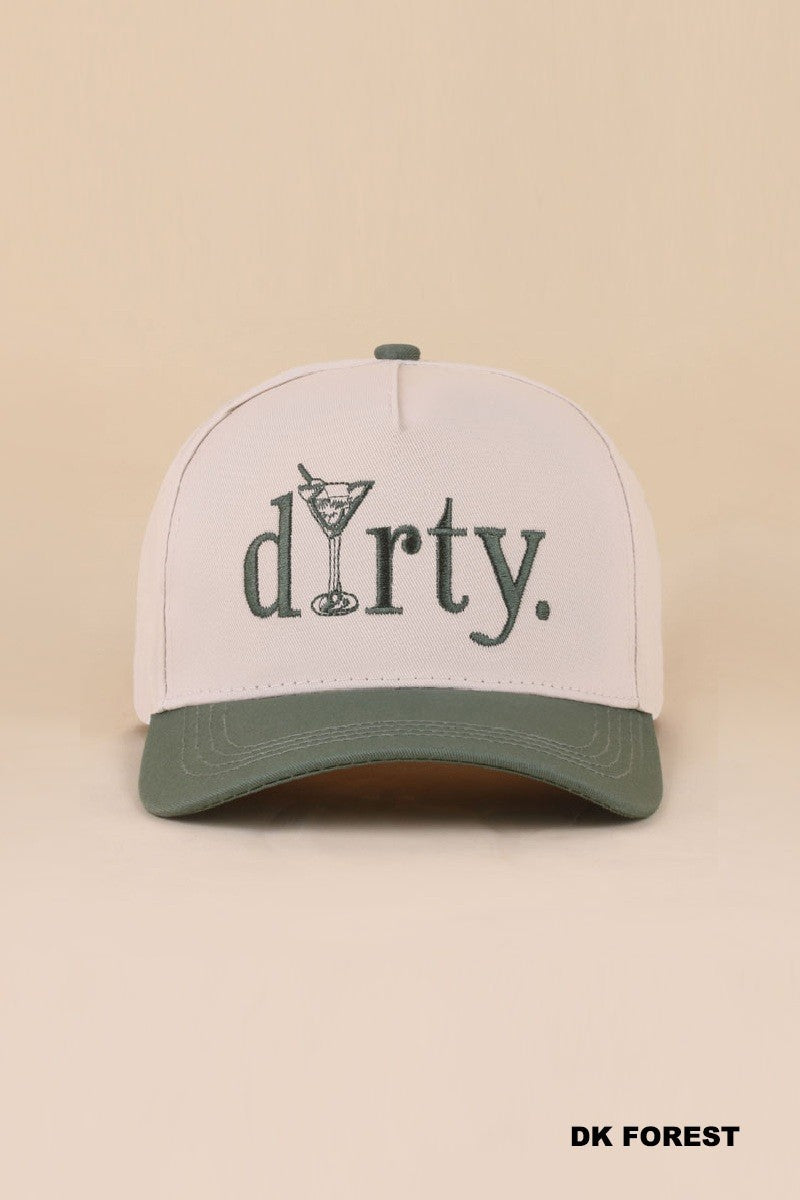 dirty martini hat - green