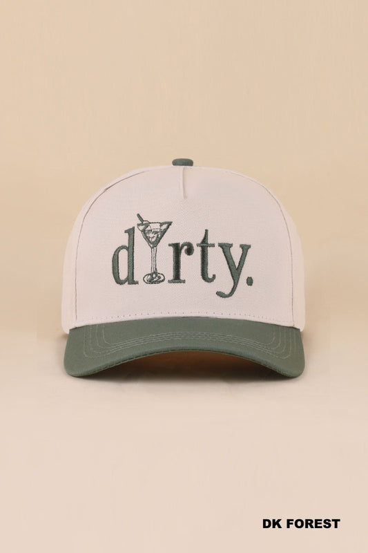 dirty martini hat - green