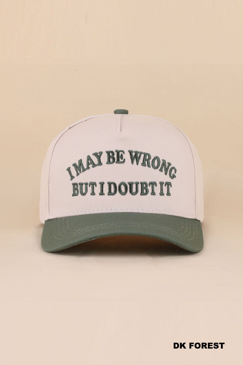 I may be wrong but I doubt it hat - green