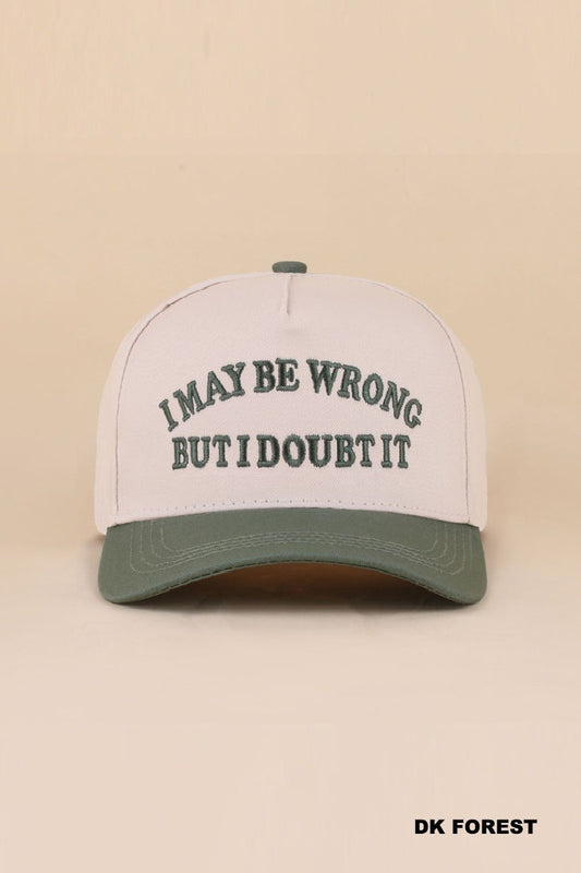 I may be wrong but I doubt it hat - green
