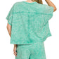 Hadley Halo Washed Shorts - Green