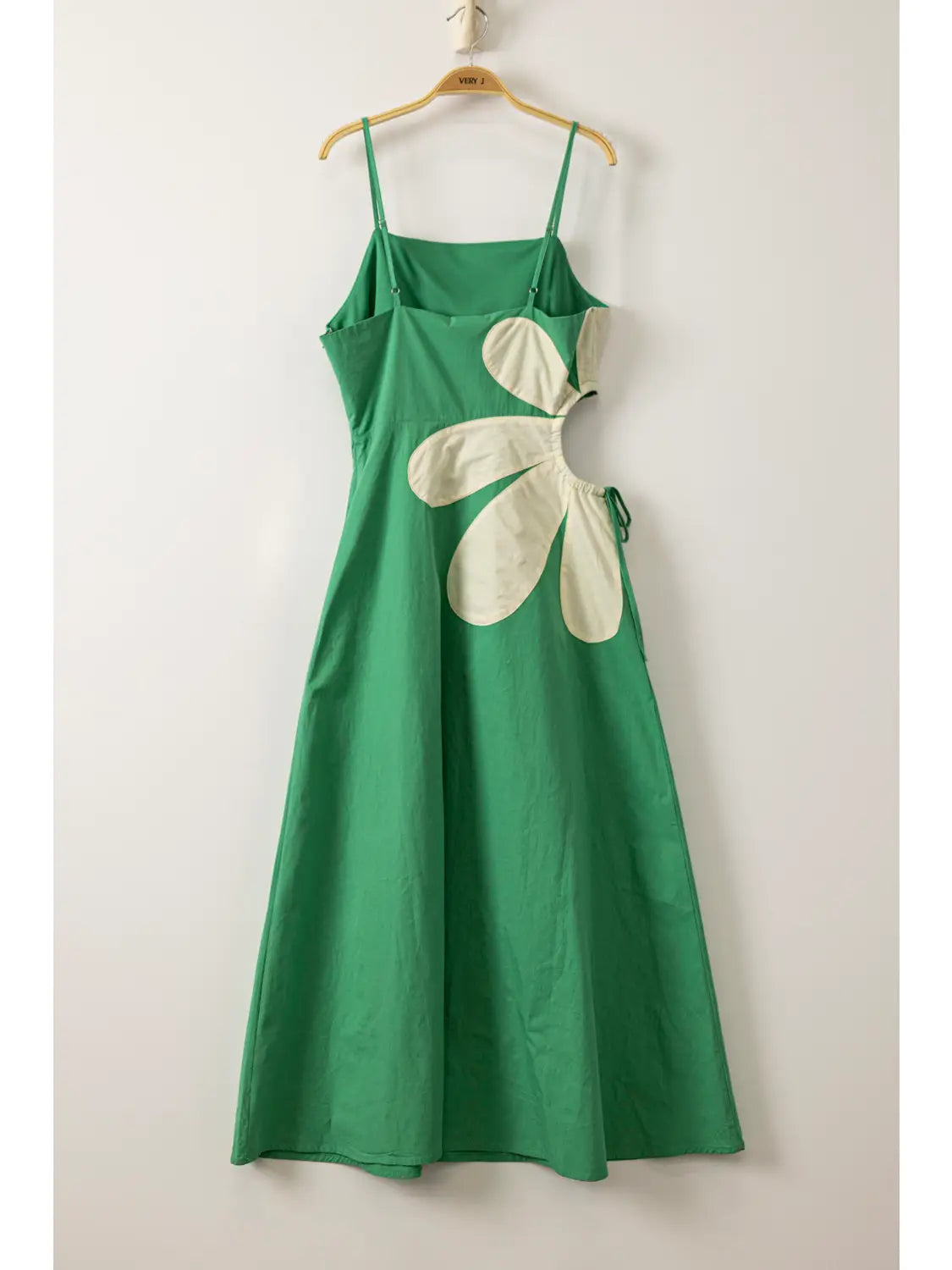 Vacation Babe Midi Dress - Green/Cream