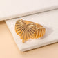 Ribbed Heart Ring