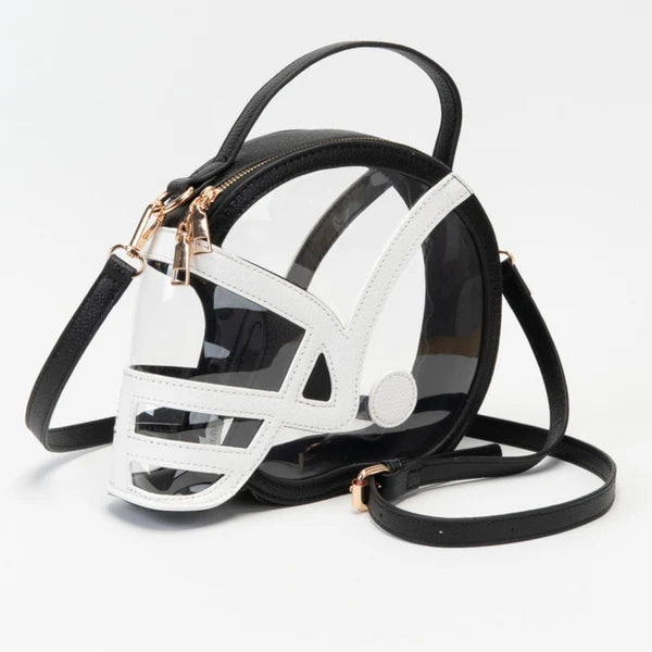 Football Helmet Clear Stadium Bag - Black