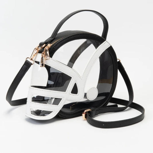 Football Helmet Clear Stadium Bag - Black