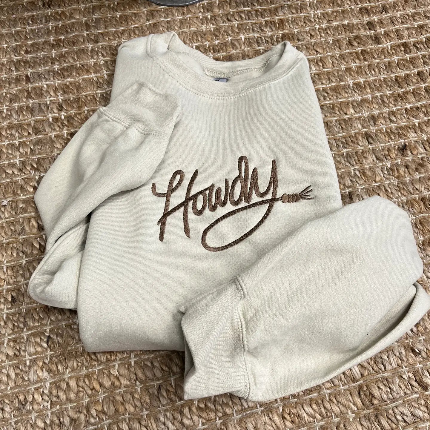 Howdy Embroidered Crewneck