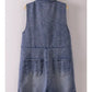 Washed Denim Button-Down Romper