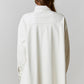 Faux Leather Button Down Dress - Ivory