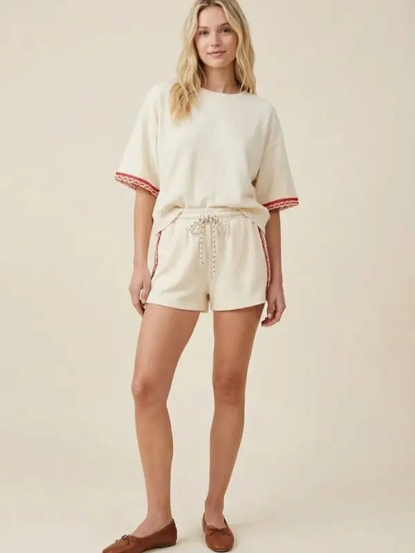 playin' around french terry top