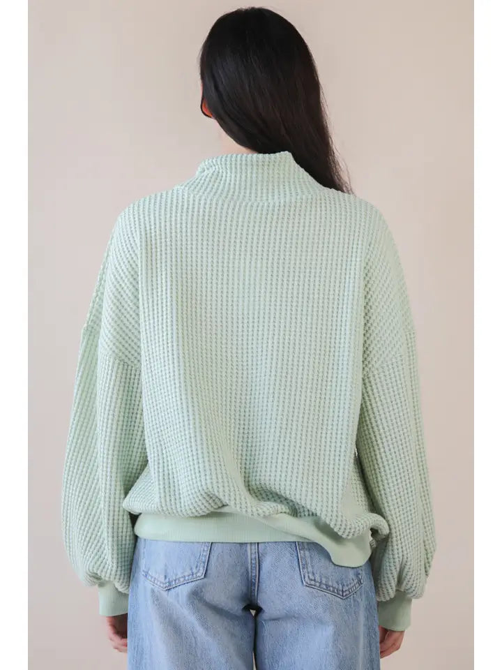 Morning Meadow Waffle Knit Top