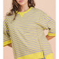 Neon Nights Striped Top - Lavender/Lemon