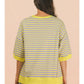 Neon Nights Striped Top - Lavender/Lemon