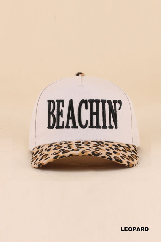 beachin hat - leopard