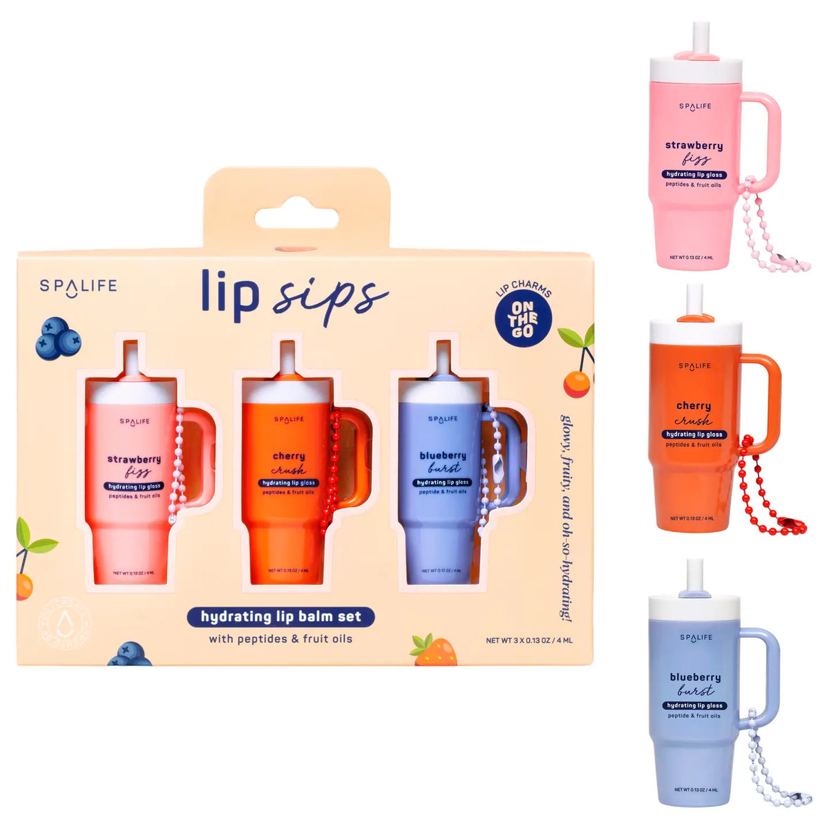 Lip Sips Lip Balm Trio Set