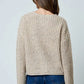 Raw Edge Chunky Knit Cardigan