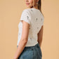 Martini Embroidered Baby Tee
