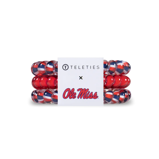 TELETIES Ole Miss Hair Ties - Small