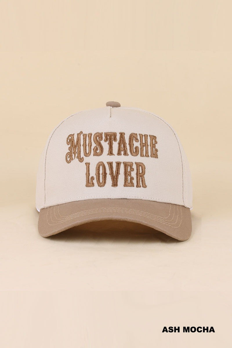 Mustache Lover Hat - Mocha