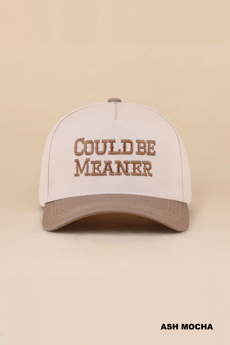 could be meaner hat - mocha