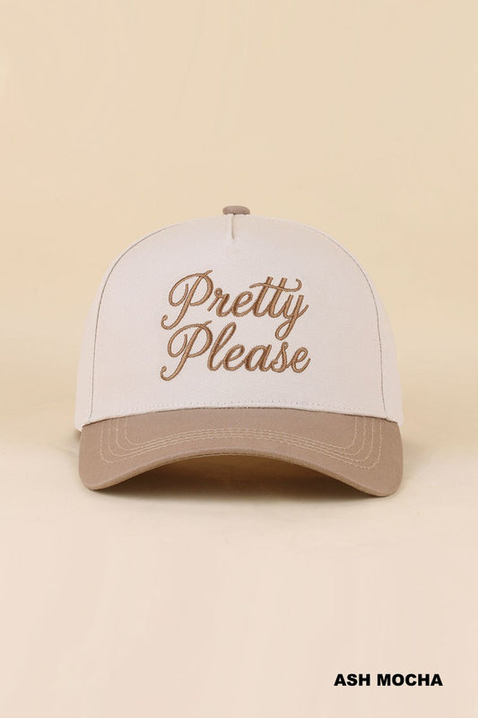 pretty please hat - mocha