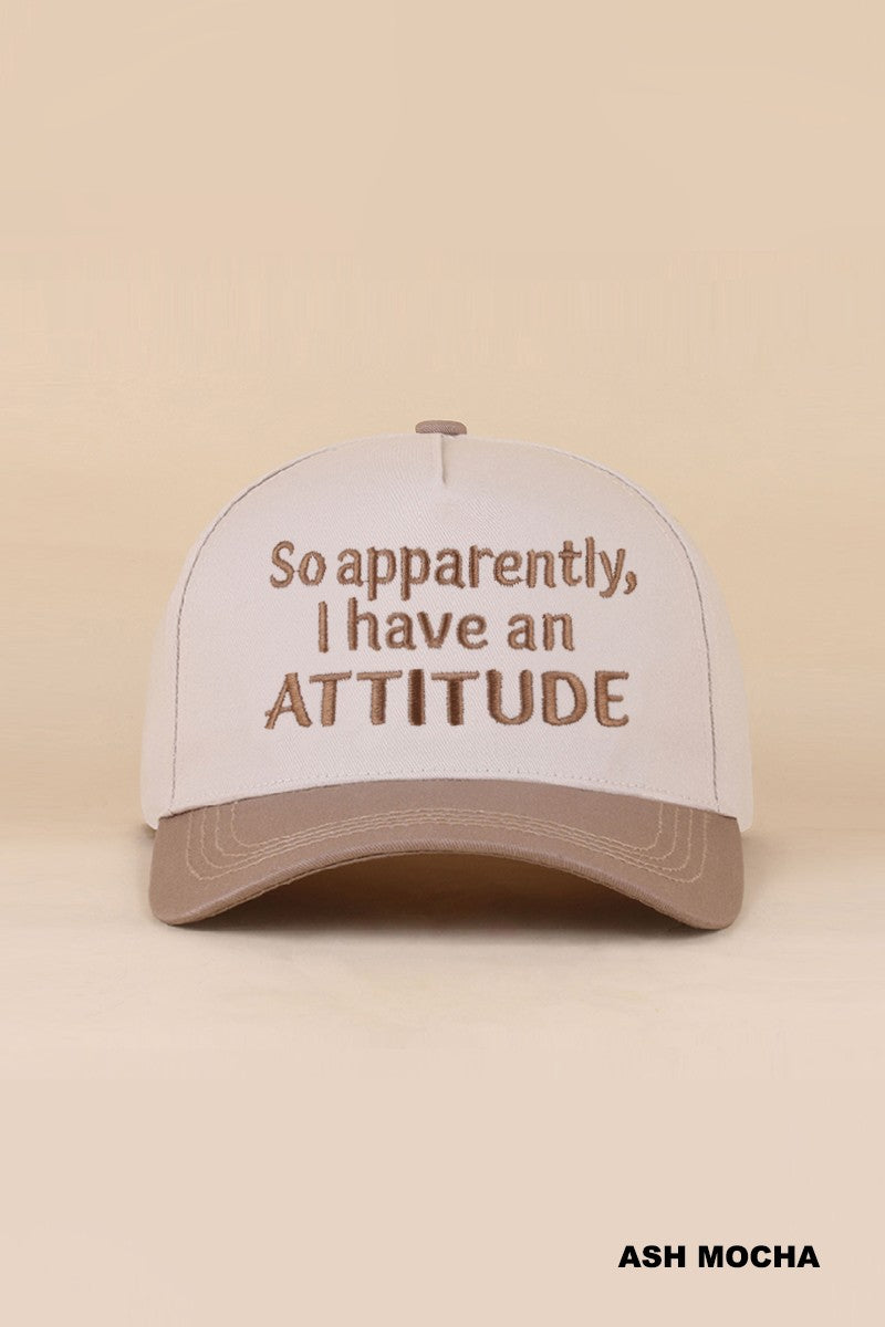 so apparently I have an attitude hat - mocha