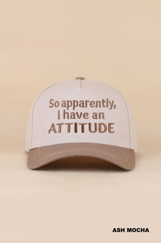 so apparently I have an attitude hat - mocha