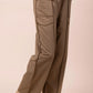 Contrast Stitch Casual Pants - Mocha