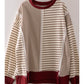 Nikki Mixed Stripe Contrast Top