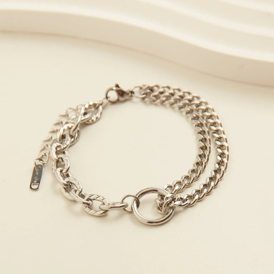 Multi Chain Waterproof Bracelet - Silver