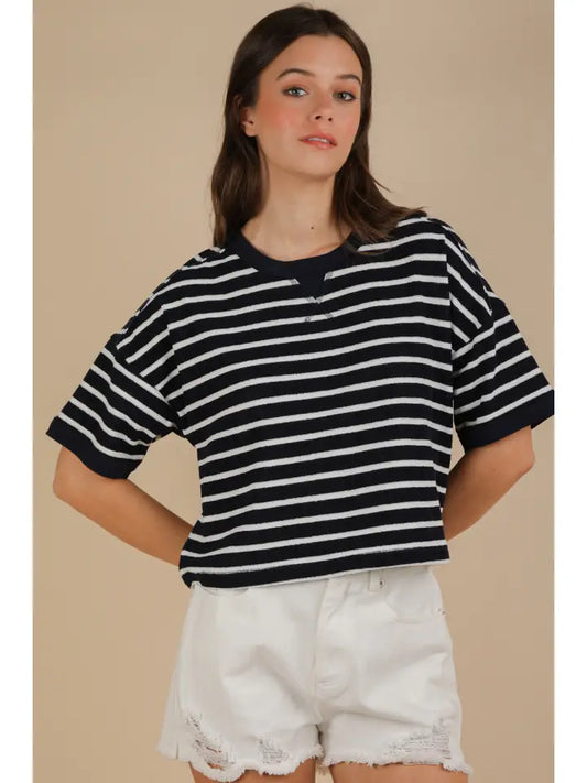Oversized Striped Comfy Top