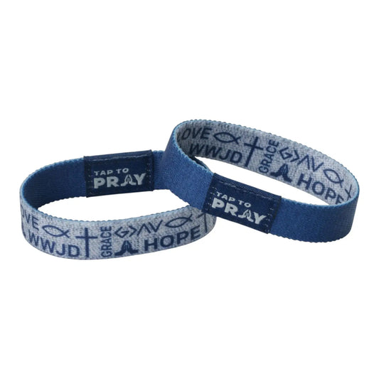 Versible Tap to Pray Bracelet - Symbols of Faith (Navy)
