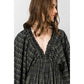 Plaid Dreams Romper - Navy