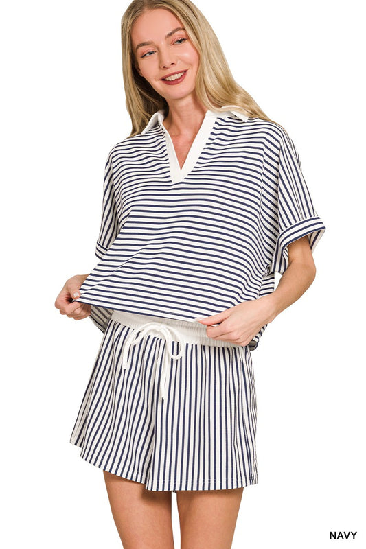 nautical dreams top - navy