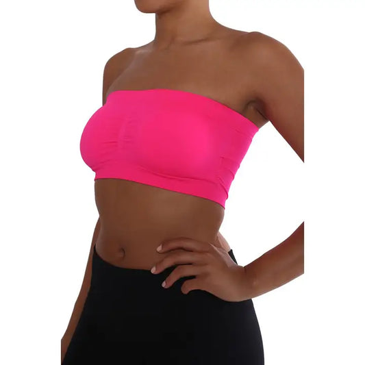 Bra Padded Bandeau - Neon Pink