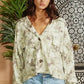 Blushed Tie-Dyed Oversized Shacket
