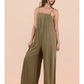 Pleated Woven Jumpsuit