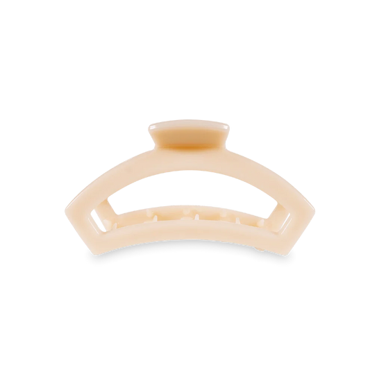 Open Almond Beige Small Hair Clip