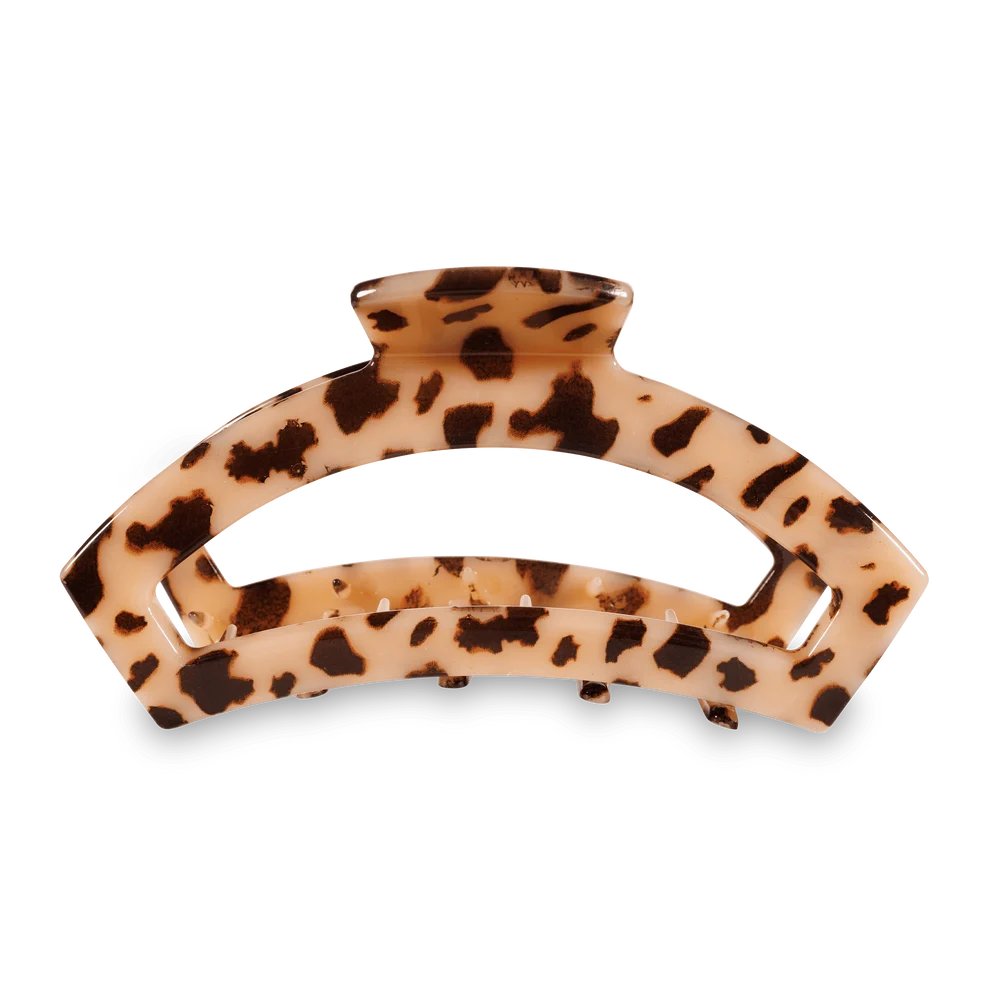 Open Blonde Tortoise Hair Clip - Large