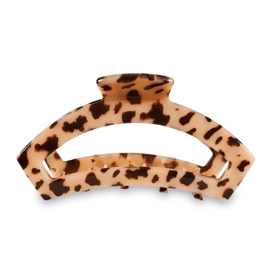 Open Blonde Tortoise Hair Clip - Large
