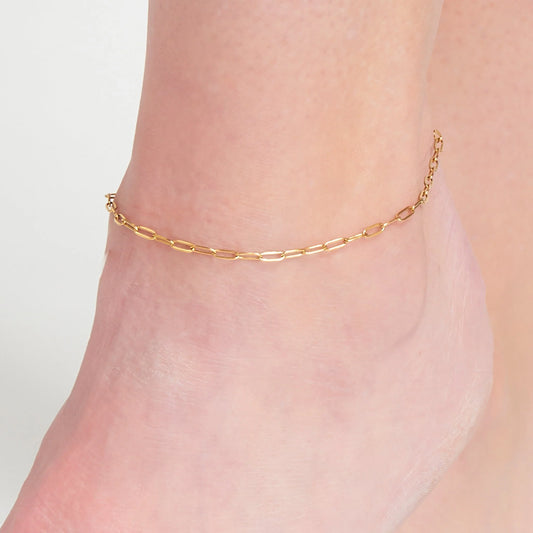 Waterproof Paperclip Anklet