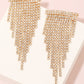 Rhinestone Fringe Earrings
